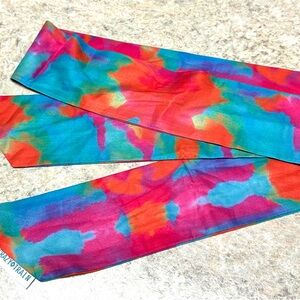 Crazy Train Skinny Scarf - Tie Dye
